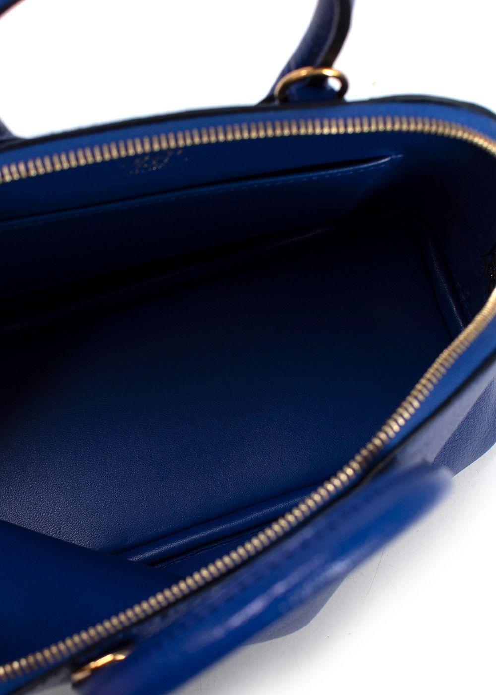 Hermès Bleu Electrique Chèvre Mini Bolide Bag GHW