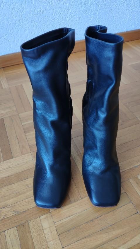 Proenza Schouler 100mm Leather Ankle Boots W/ Metal Heel