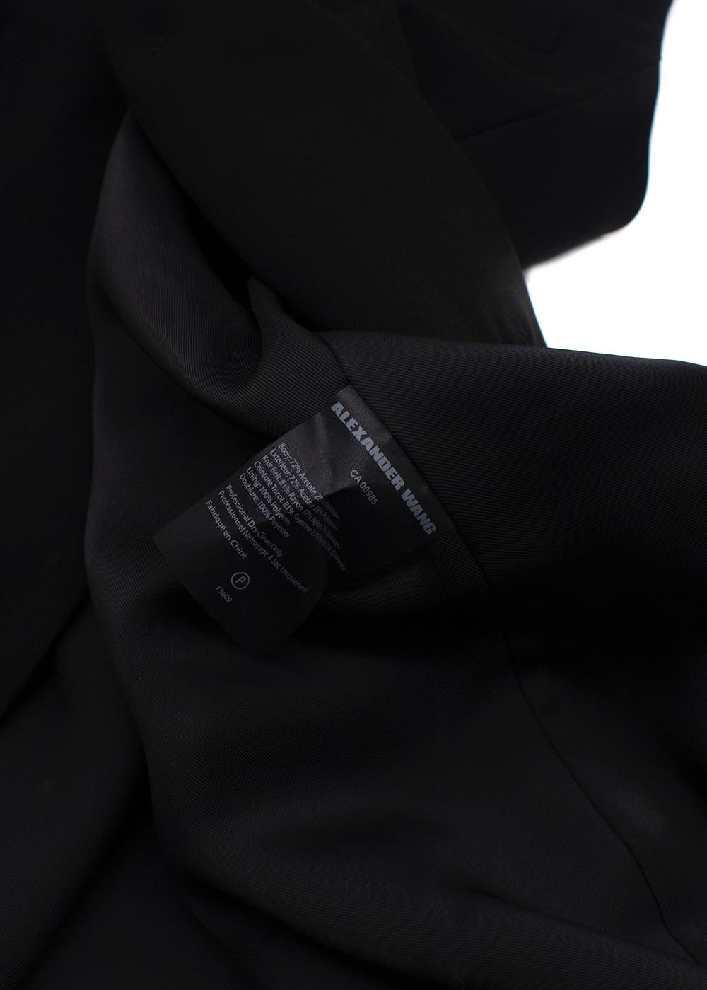 Alexander Wang Black Sleeveless Blazer Dress
