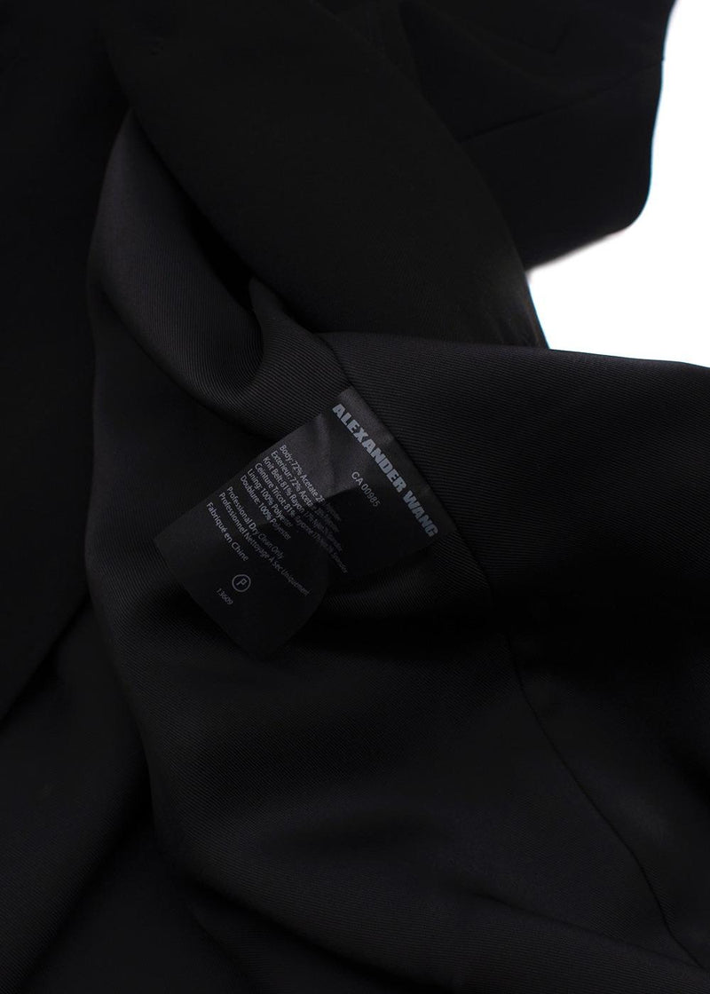 Alexander Wang Black Sleeveless Blazer Dress