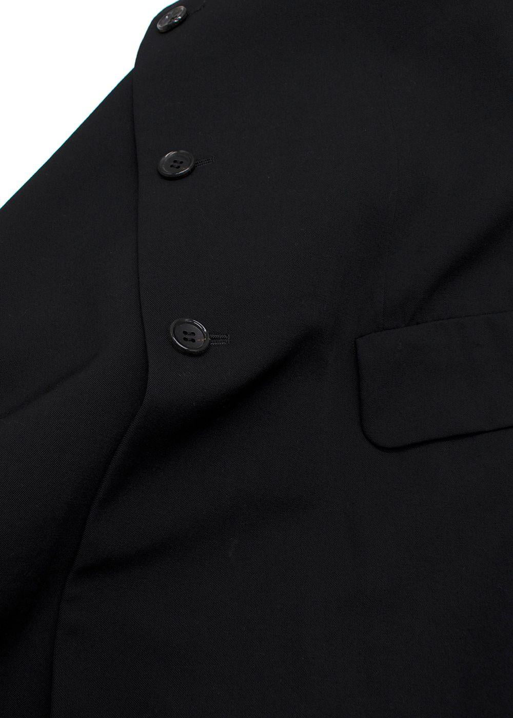 Comme Des Garcons Black Coat with Peter Pan Collar