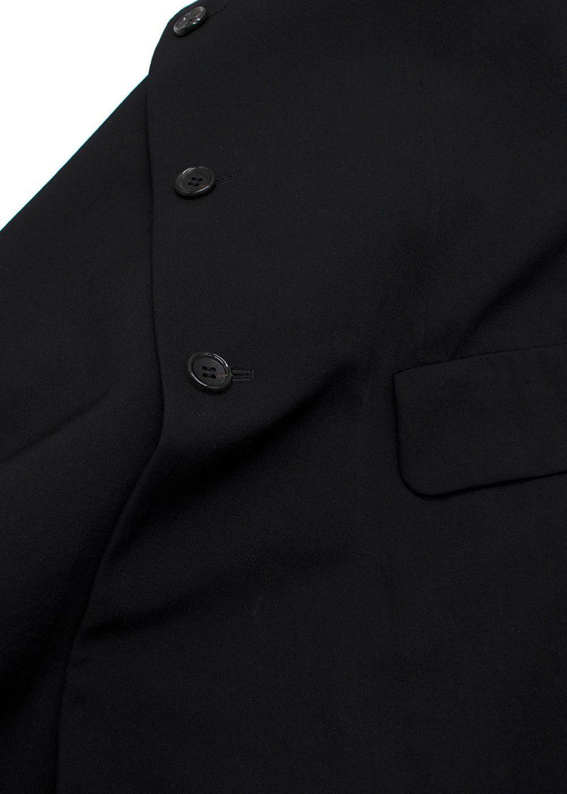 Comme Des Garcons Black Coat with Peter Pan Collar