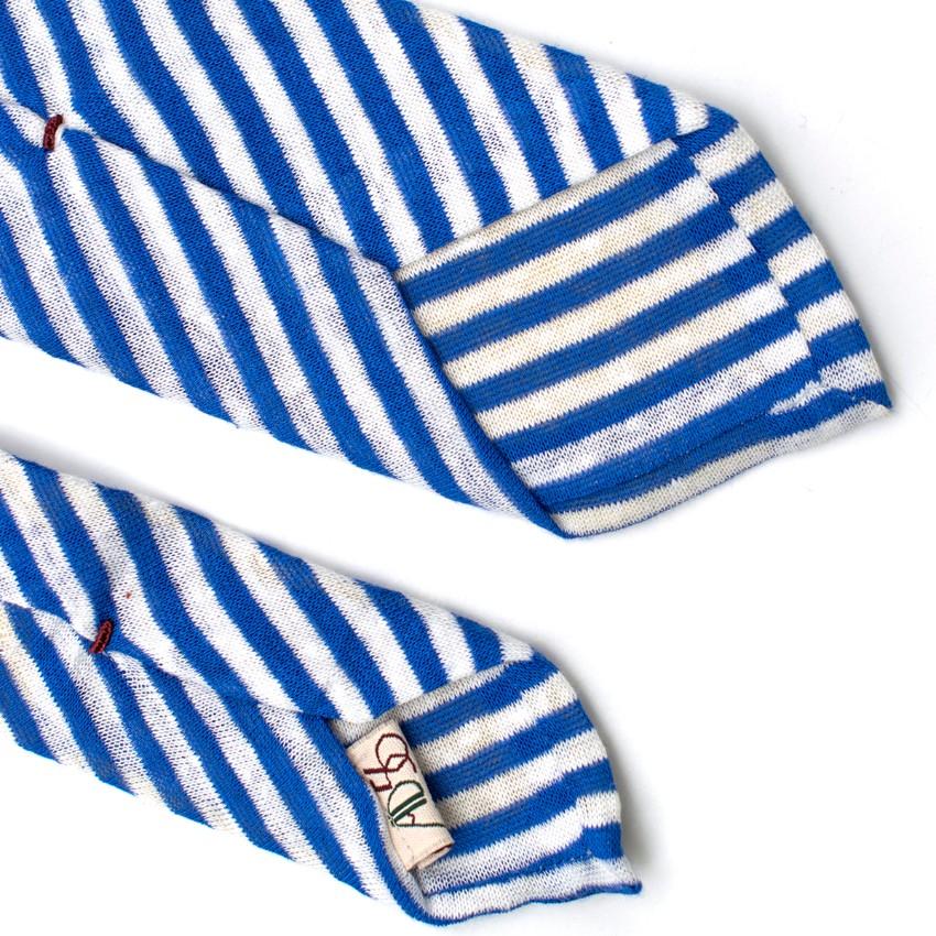 AD56 Milano Blue & White Striped Tie