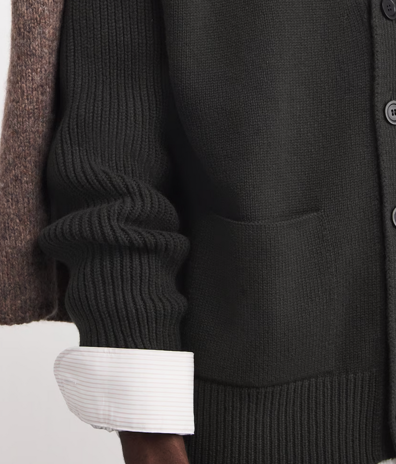 Johnstons Of Elgin Cashmere Ribbed Cardigan