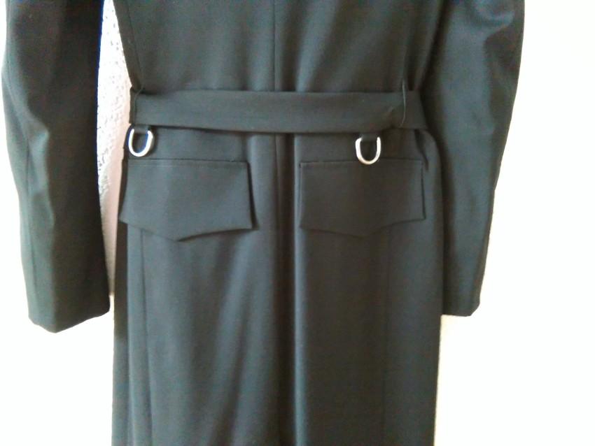 Gucci Black Wool Wrap Coat