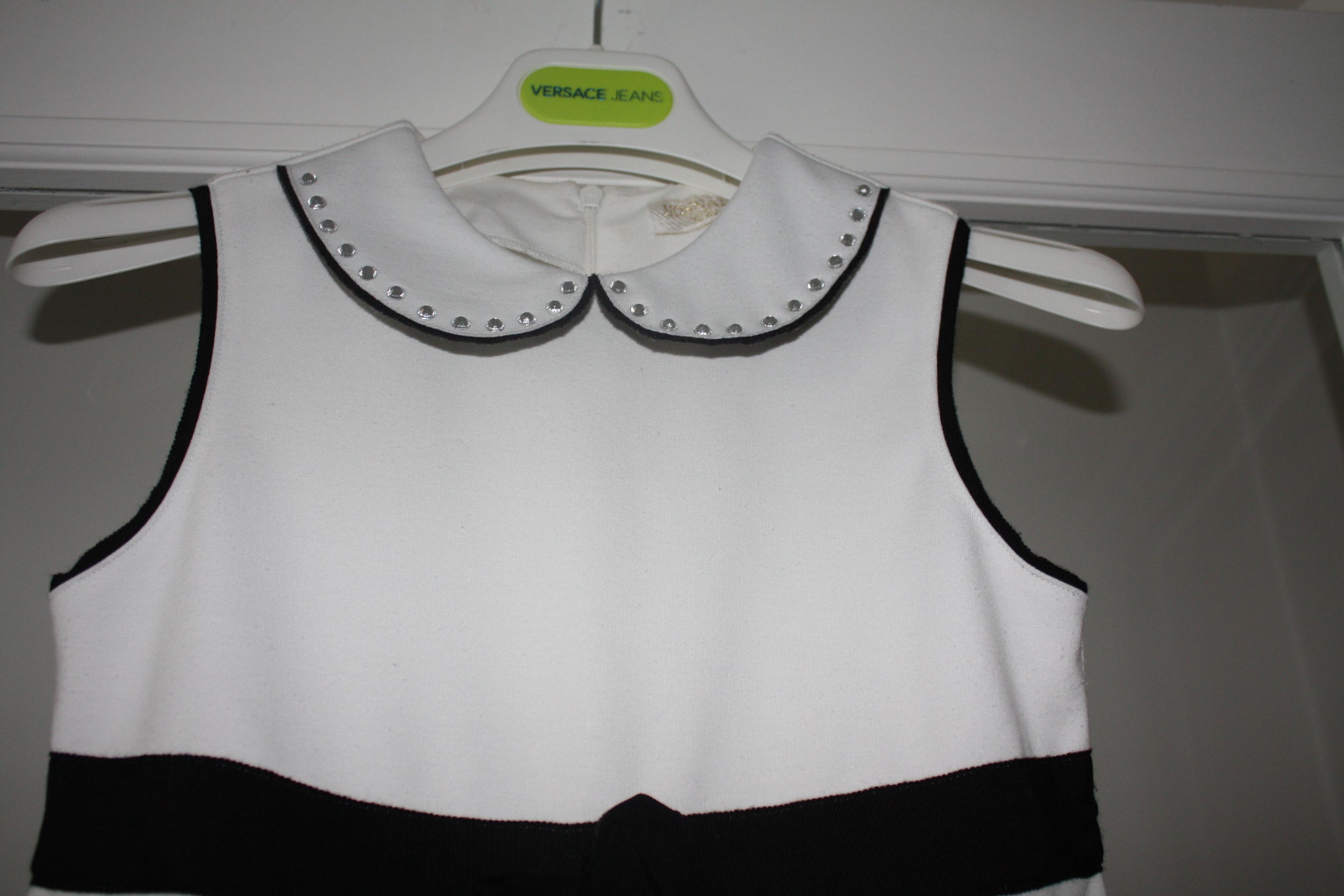 Monnalisa Chic Girl's White Embellished Dress