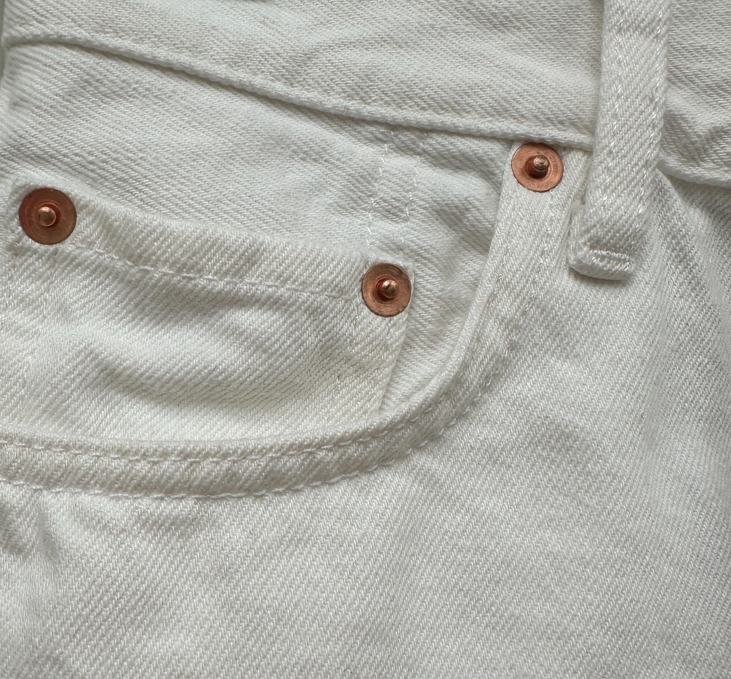 Wardrobe NYC White Denim Mini Skirt