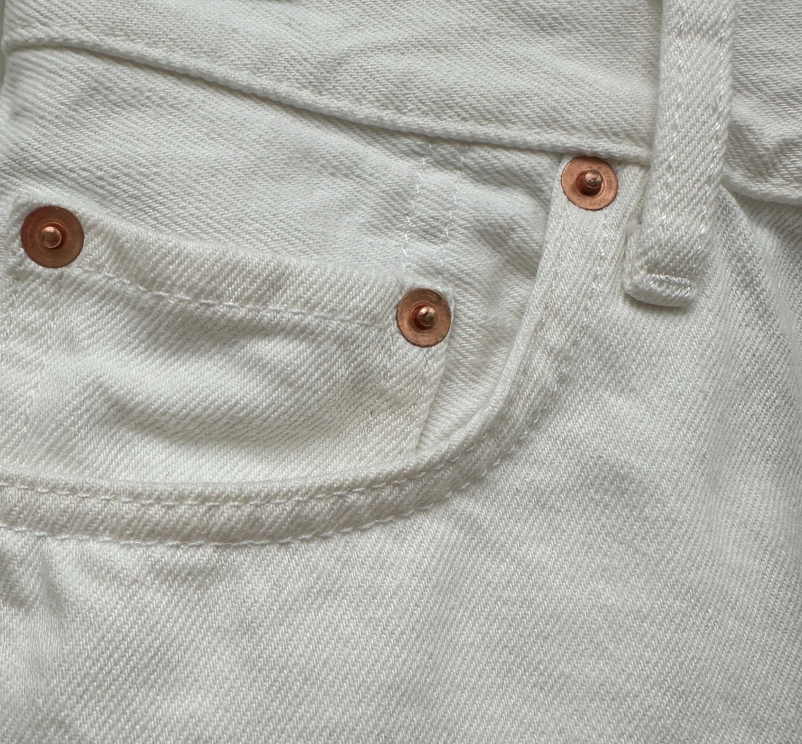 Wardrobe NYC White Denim Mini Skirt