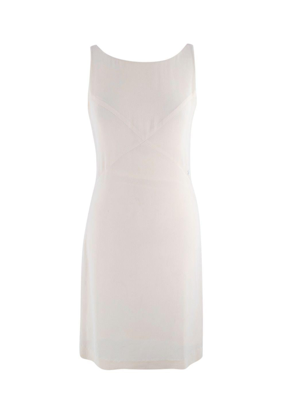 Chanel Cream Silk Mini Dress