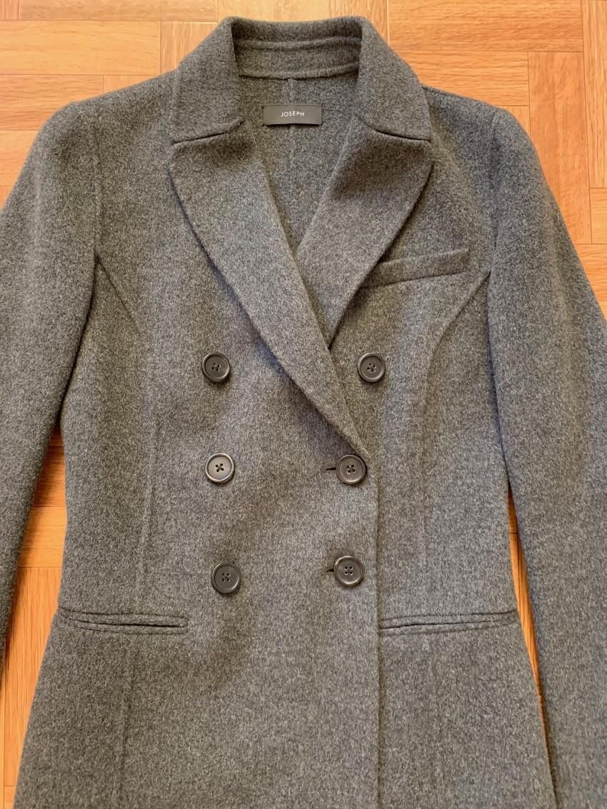 Joseph Grey Wool & Cashmere Coat