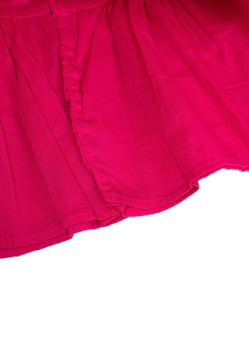 Il Gufo Magenta Pink Ruffled Top 12 months