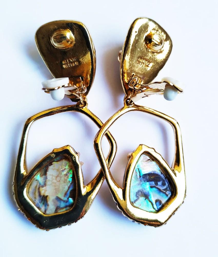Alexis Bitter Miss Havisham Kinetic Gold Moonstone Earrings