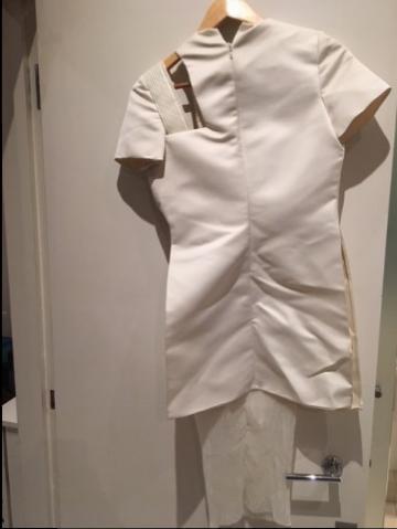 Esteban Cortazar White Cutout Dress