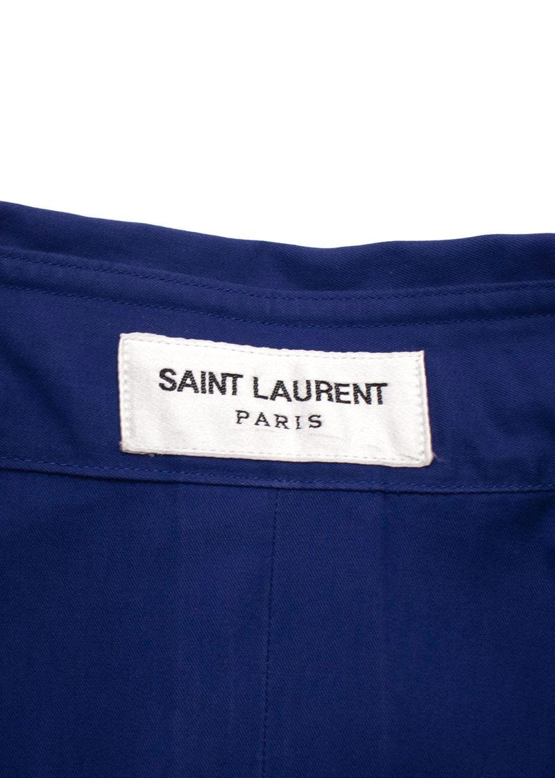 Saint Laurent Purple Cotton Overshirt