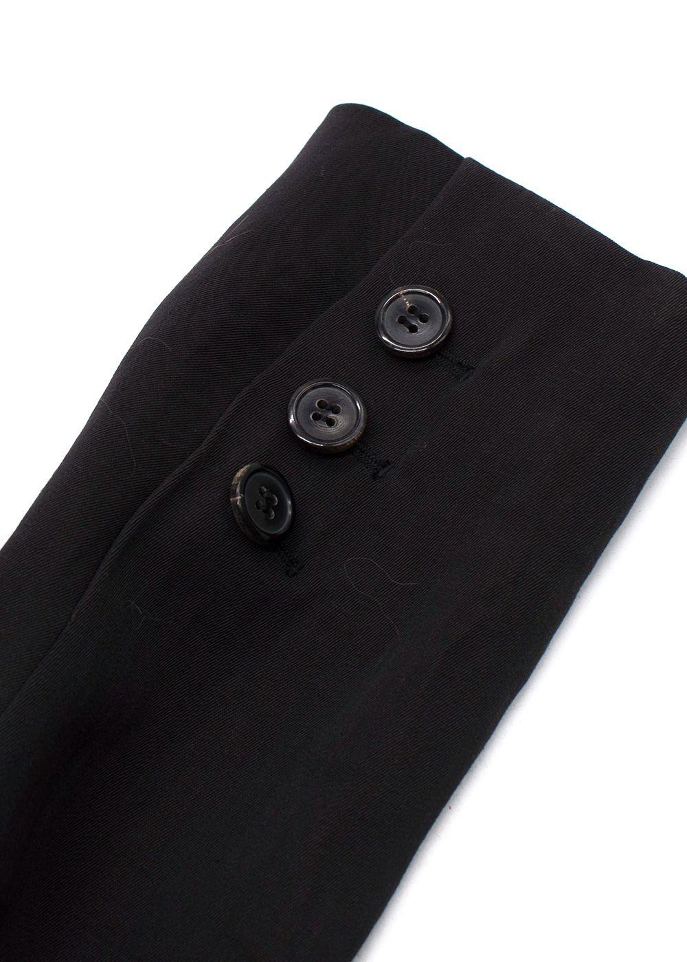 Lanvin Black Single Breasted Wool Blend Jacket