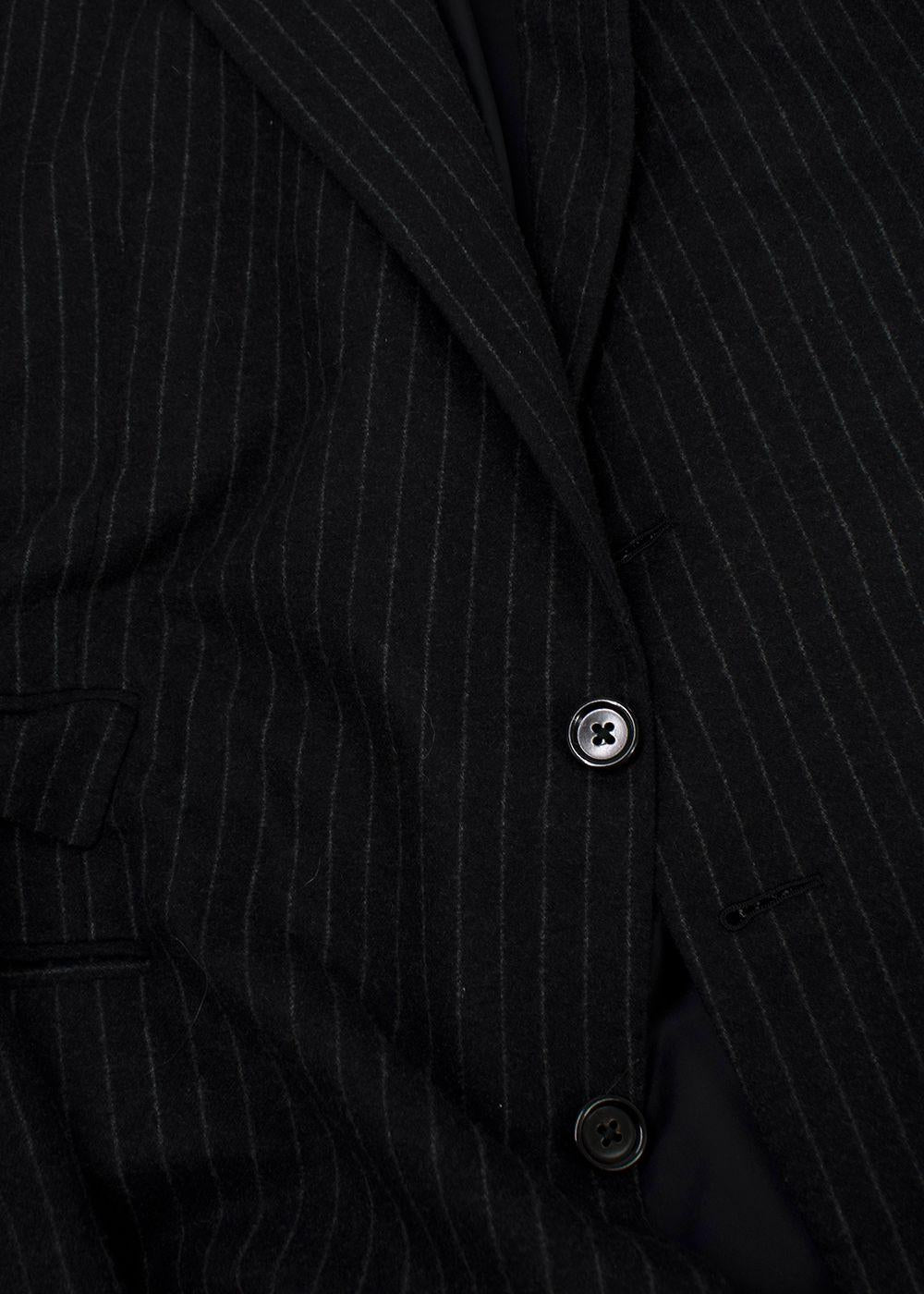 Ralph Lauren Collection Pinstripe Wool 3 Piece Suit