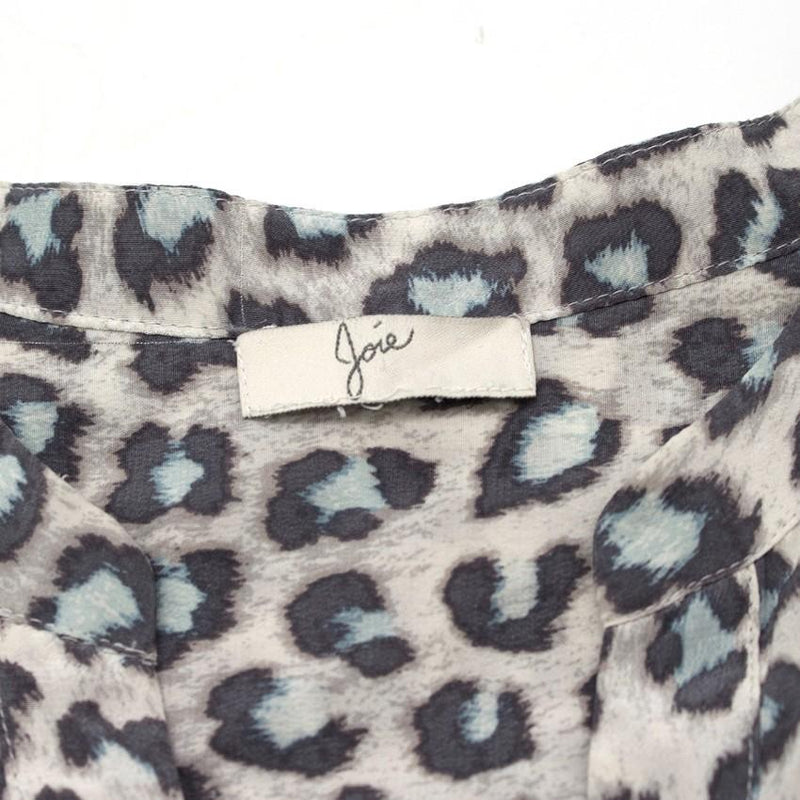 Joie Leopard Print Blouse
