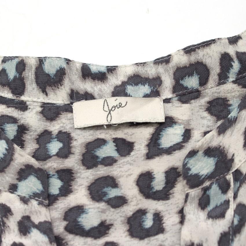 Joie Leopard Print Blouse