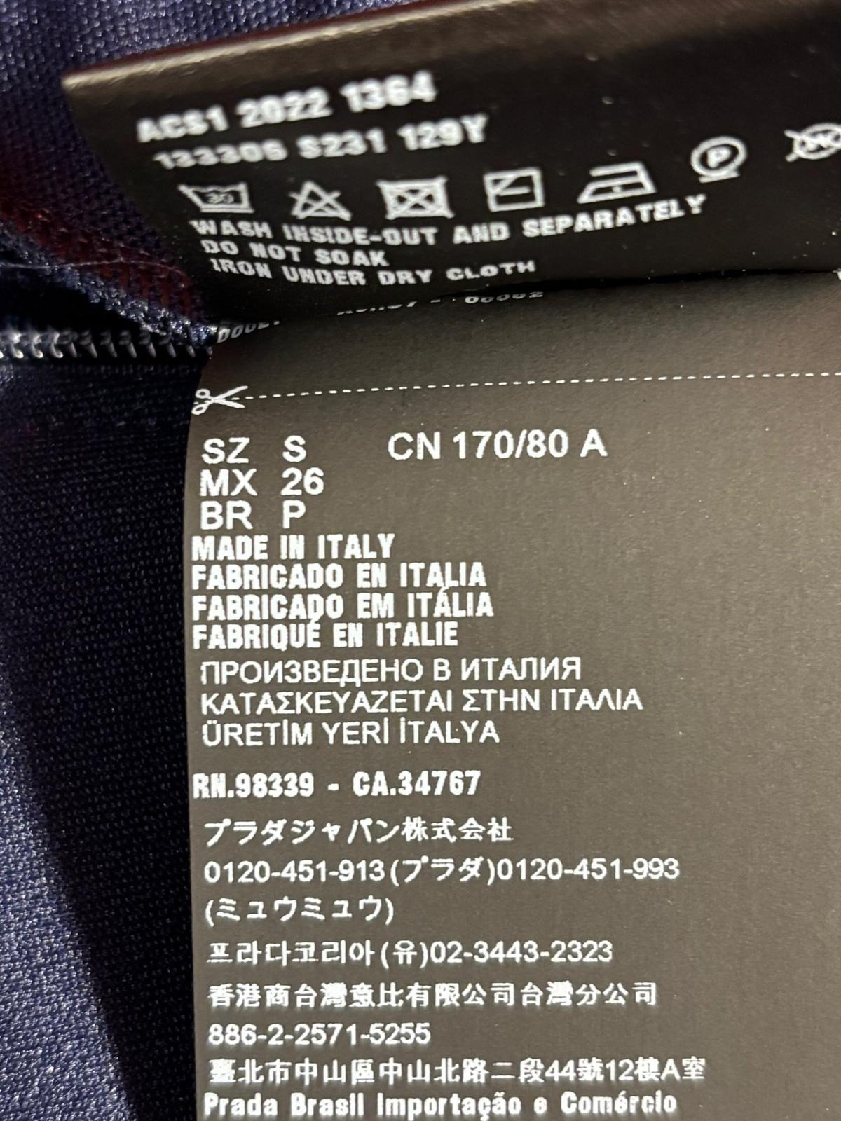 Prada Navy Blue Lycra Jumpsuit