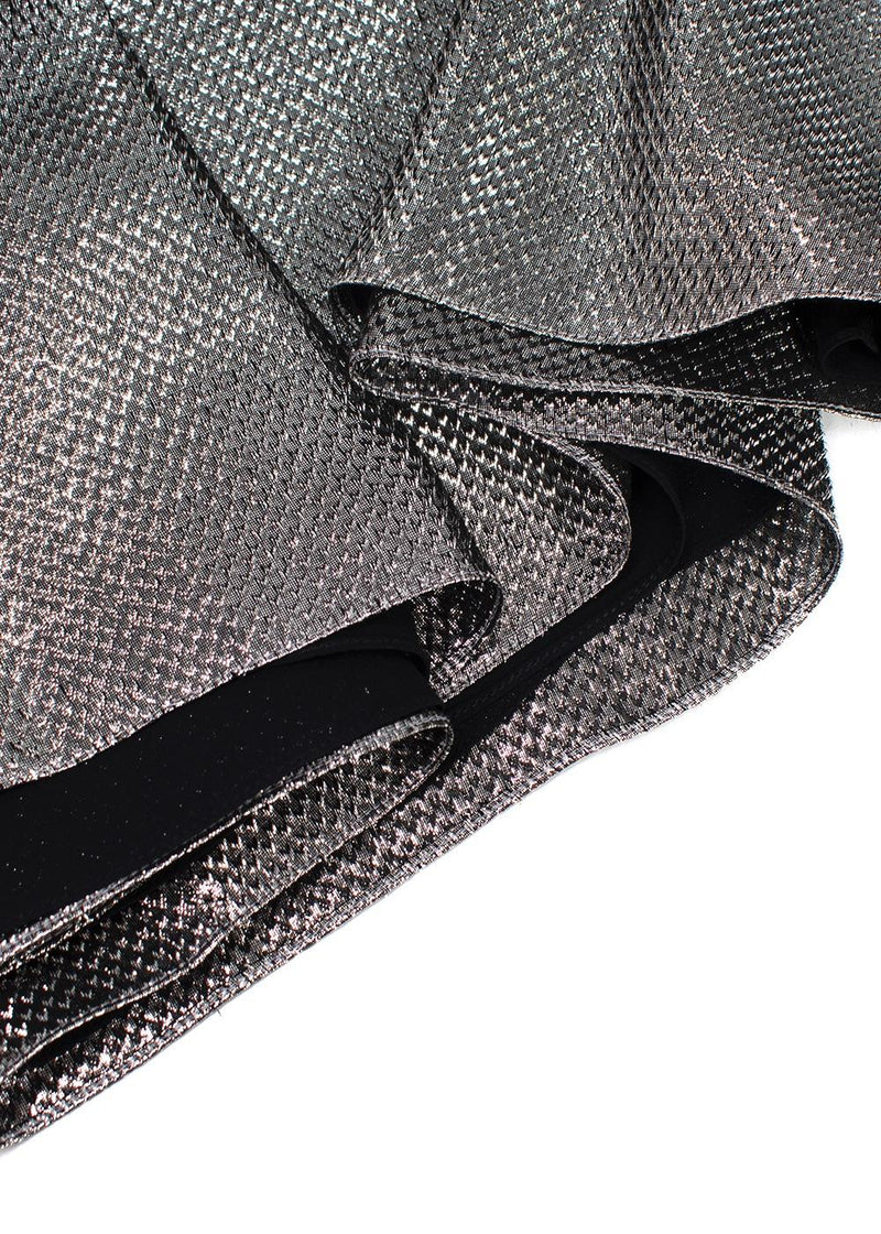 Julie De Libran Metallic Button-Down Tea Dress