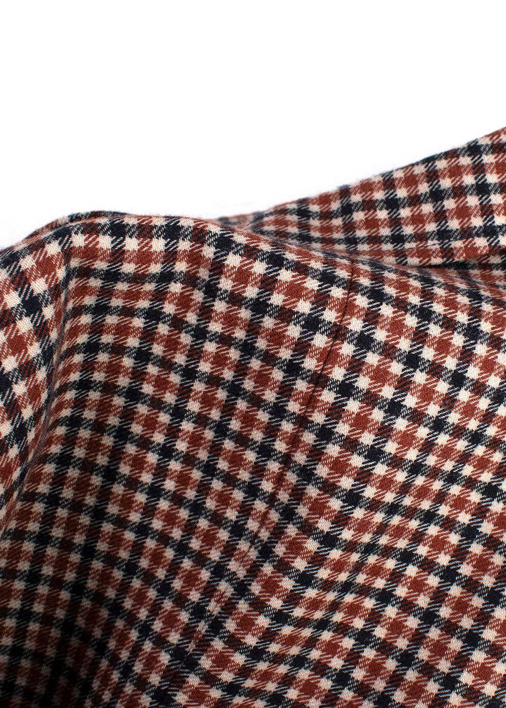 Balenciaga Plaid Single Breasted Wool Blazer