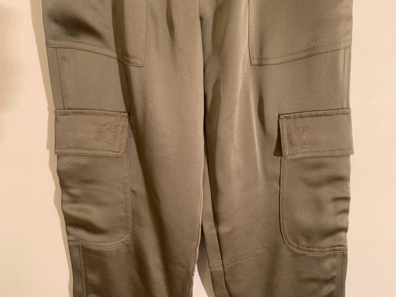 Jonathan Simkhai Olive Satin Cargo Pants