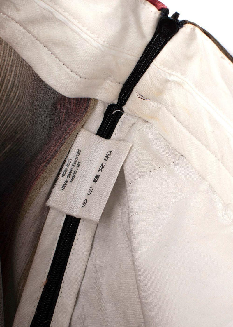 Bite Organic Silk High Low Striped Shirt and Trouser Set