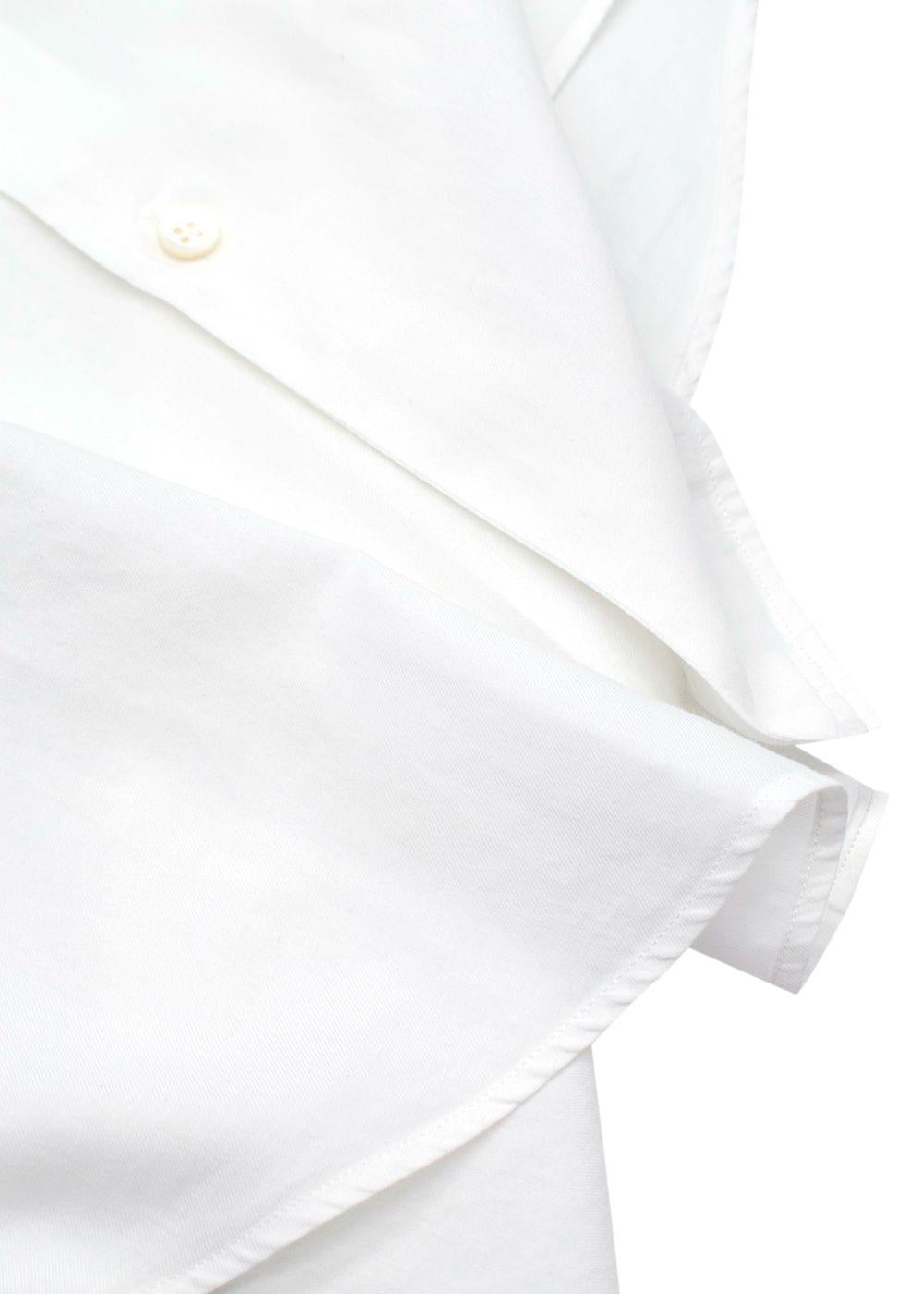Dries Van Noten White Collarless Shirt