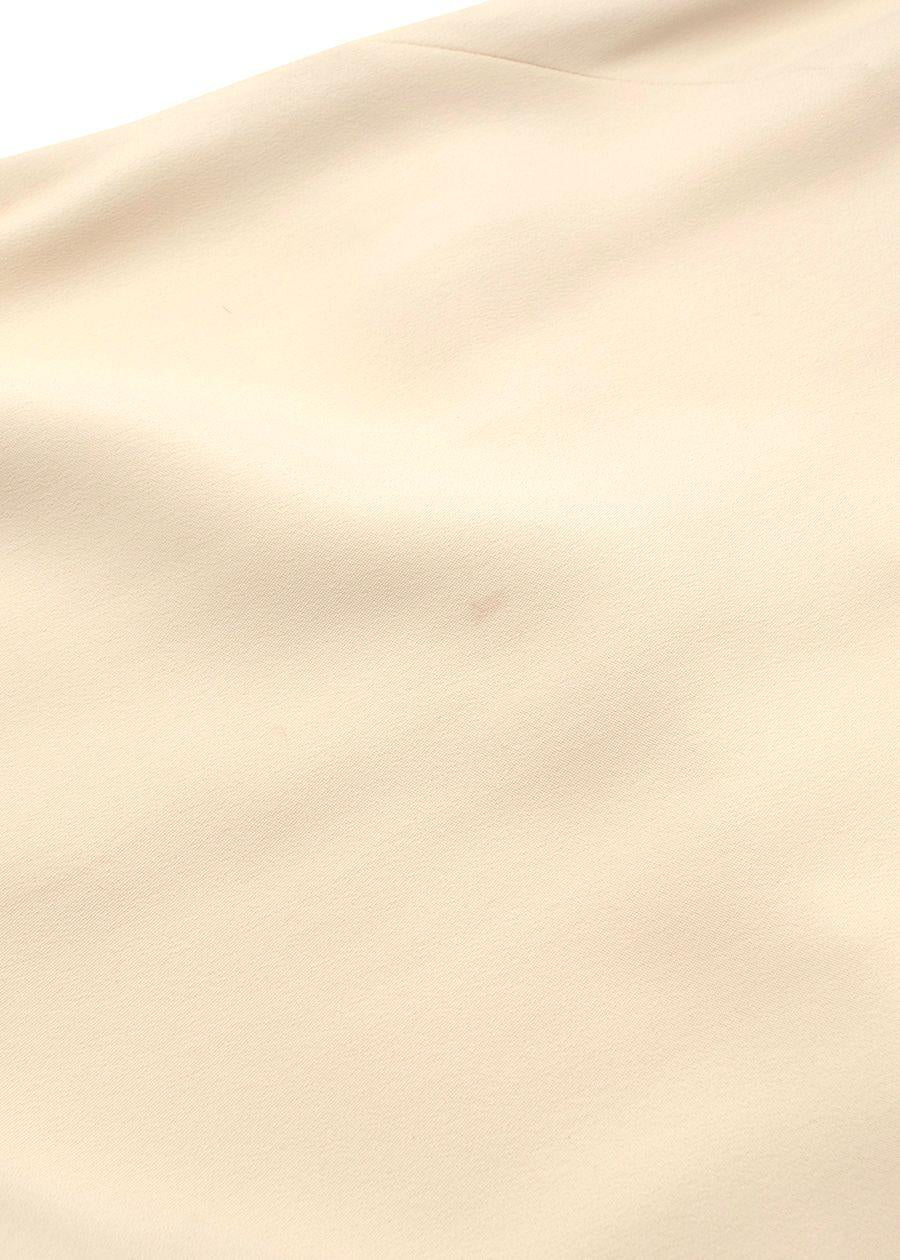 Cream Chiffon Sleeveless Dress
