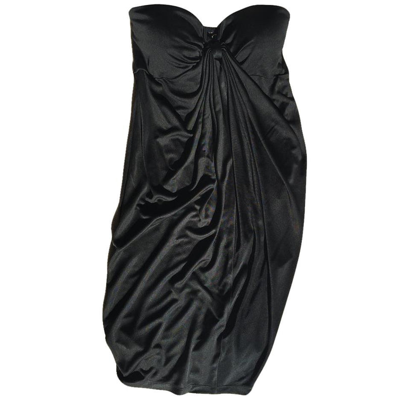 Catherine Malandrino Black Strapless Jersey Dress