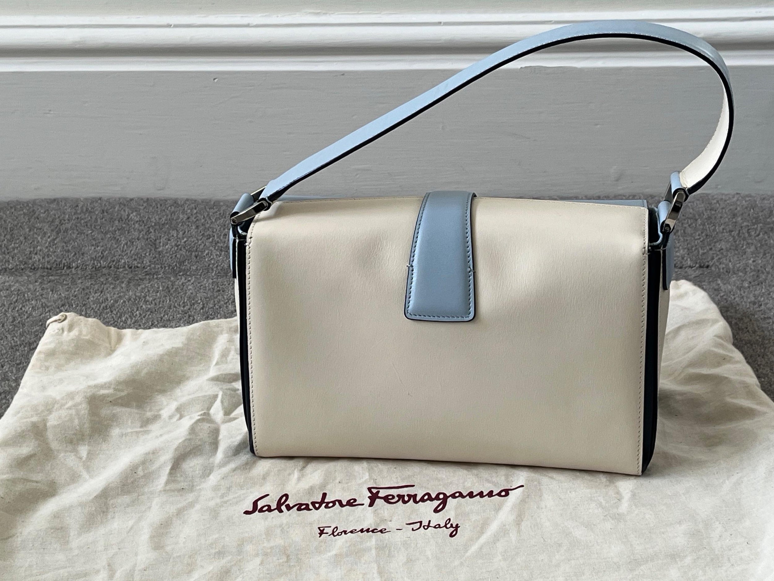 Baby Blue Leather Mini Bag