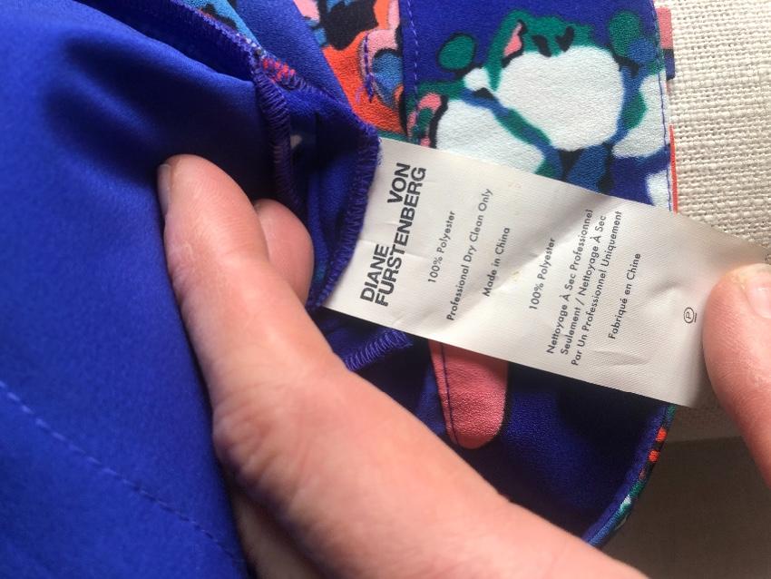 DVF Royal Blue Floral Print Shorts