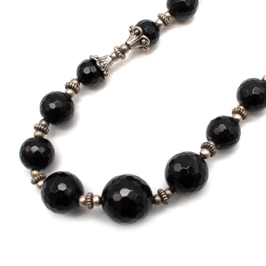 Max & Moi Black Crystal Beads Necklace