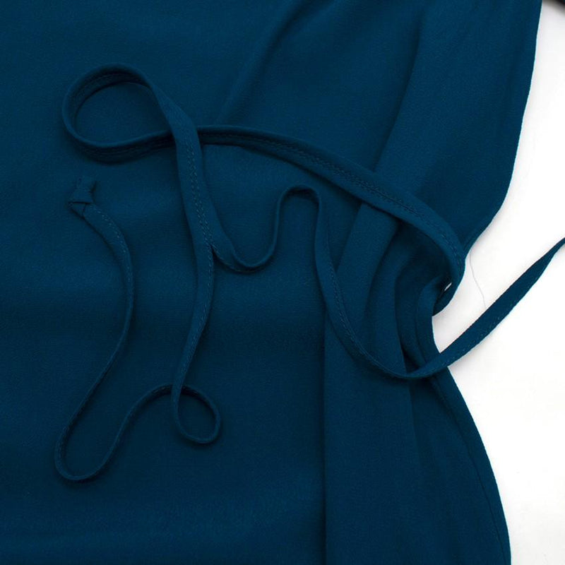 Diane von Furstenberg Blue Net Trim Dress