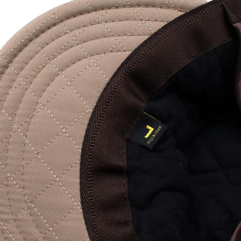 Bates Beige Cotton Blend Quilted Cap