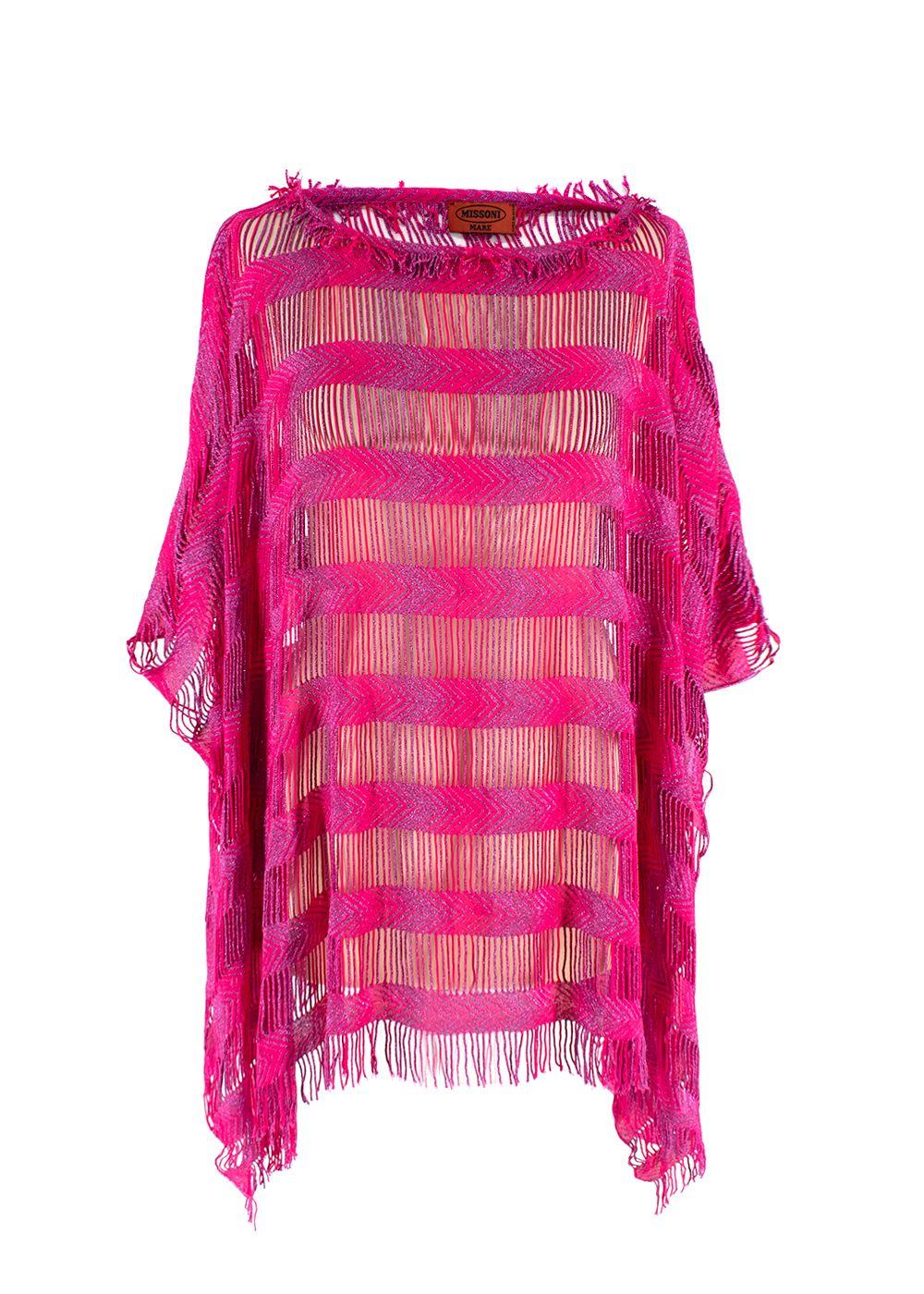 Missoni Mare Pink Metallic Beach Kaftan