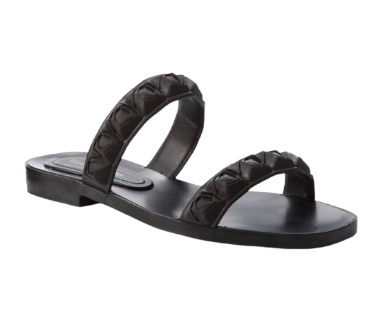 Stuart Weitzman Rosita Rubber Flat Sandals