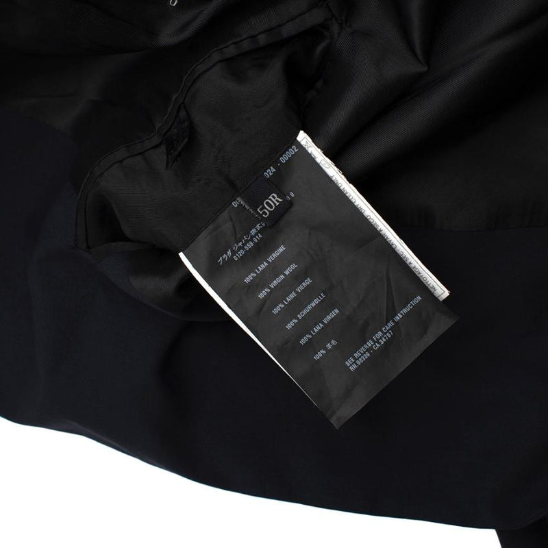 Prada Navy Wool Single Breasted Tailored Jacket