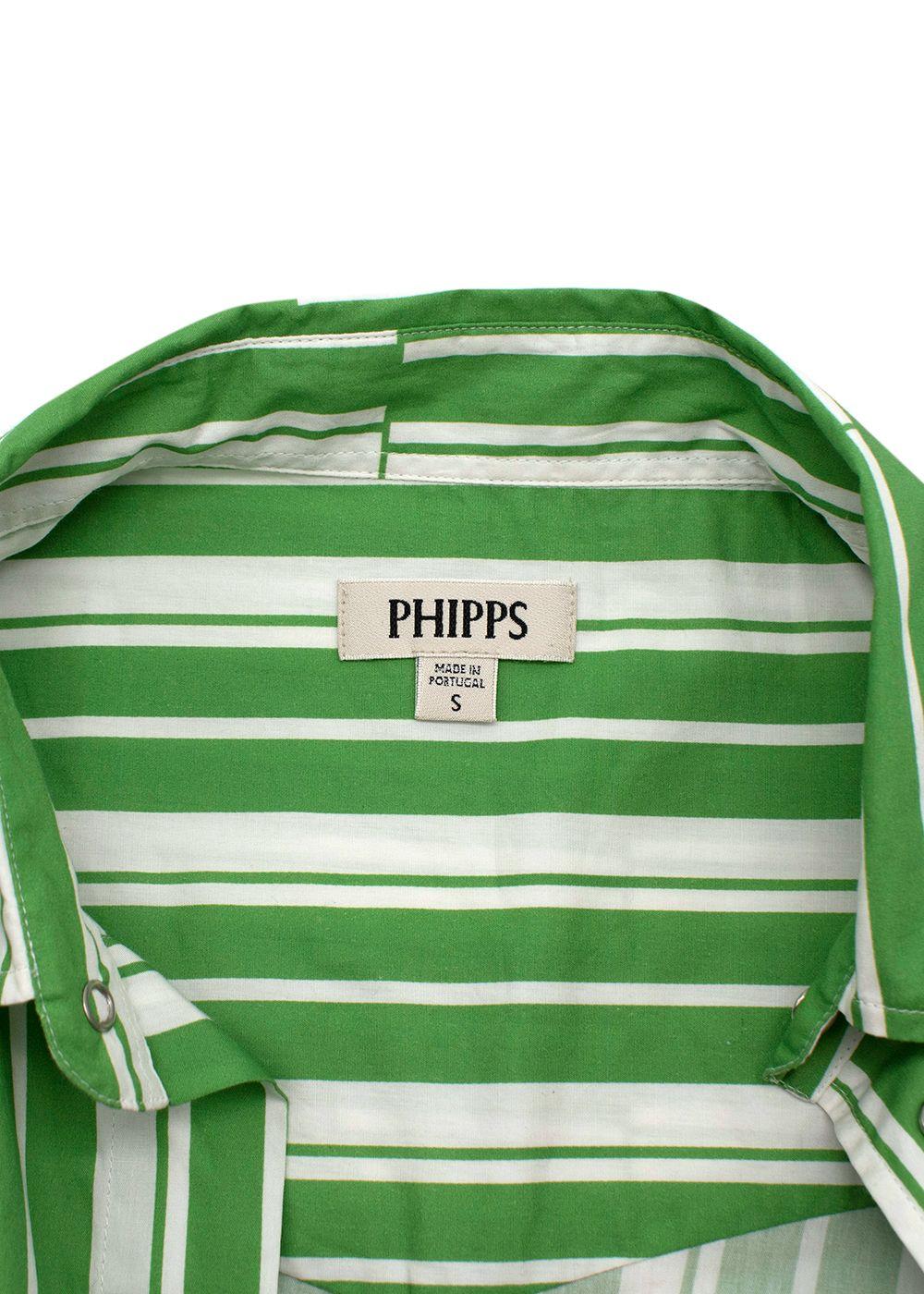 Phipps Tectonic Striped Cotton Poplin Rockhound Shirt