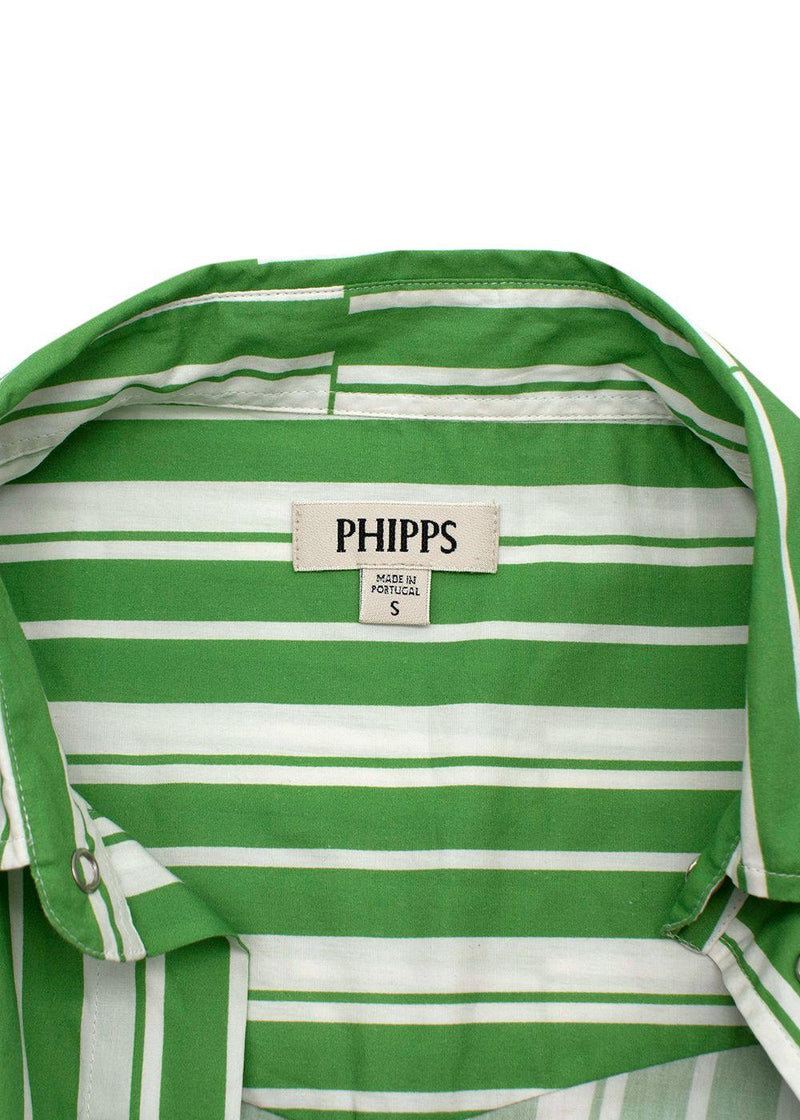 Phipps Tectonic Striped Cotton Poplin Rockhound Shirt