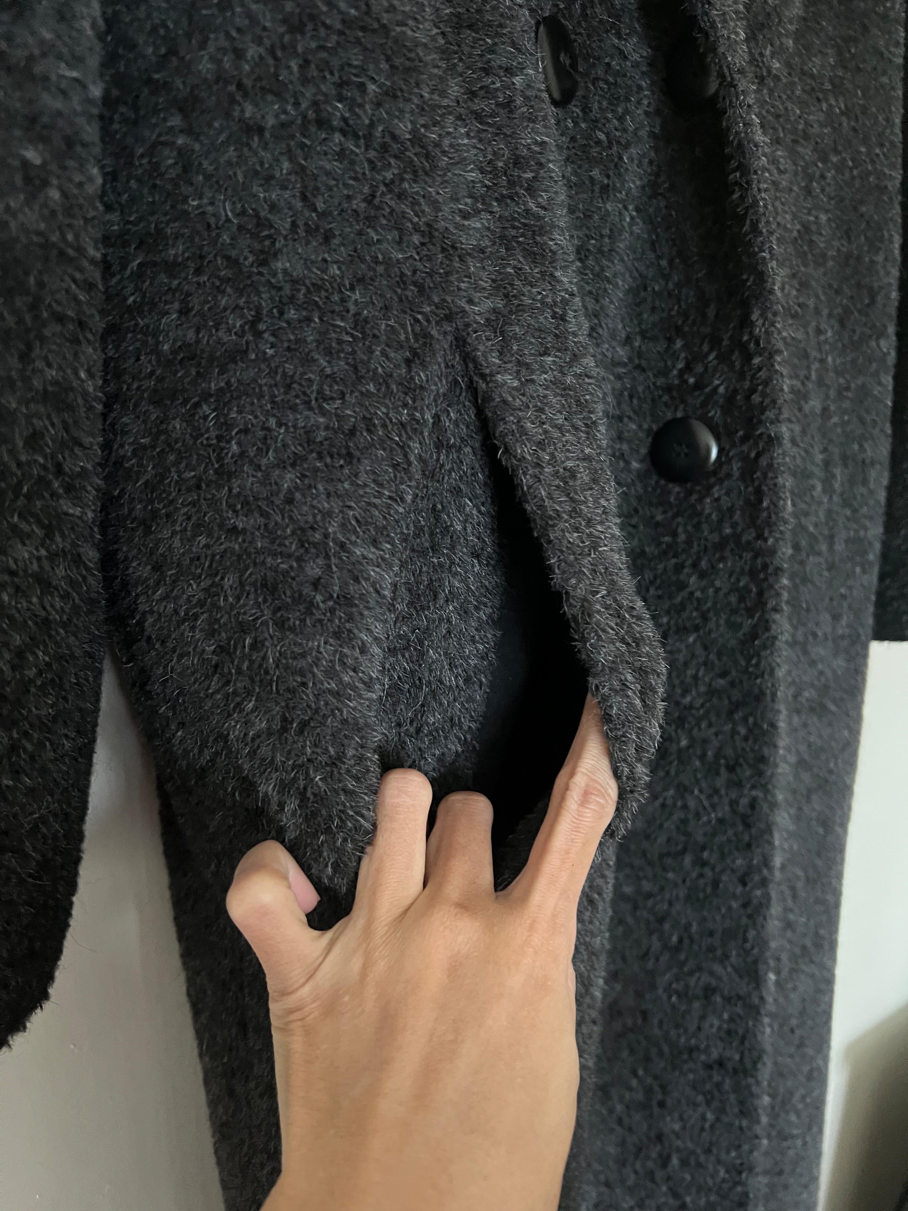 MaxMara Grey Alpaca Wool Coat