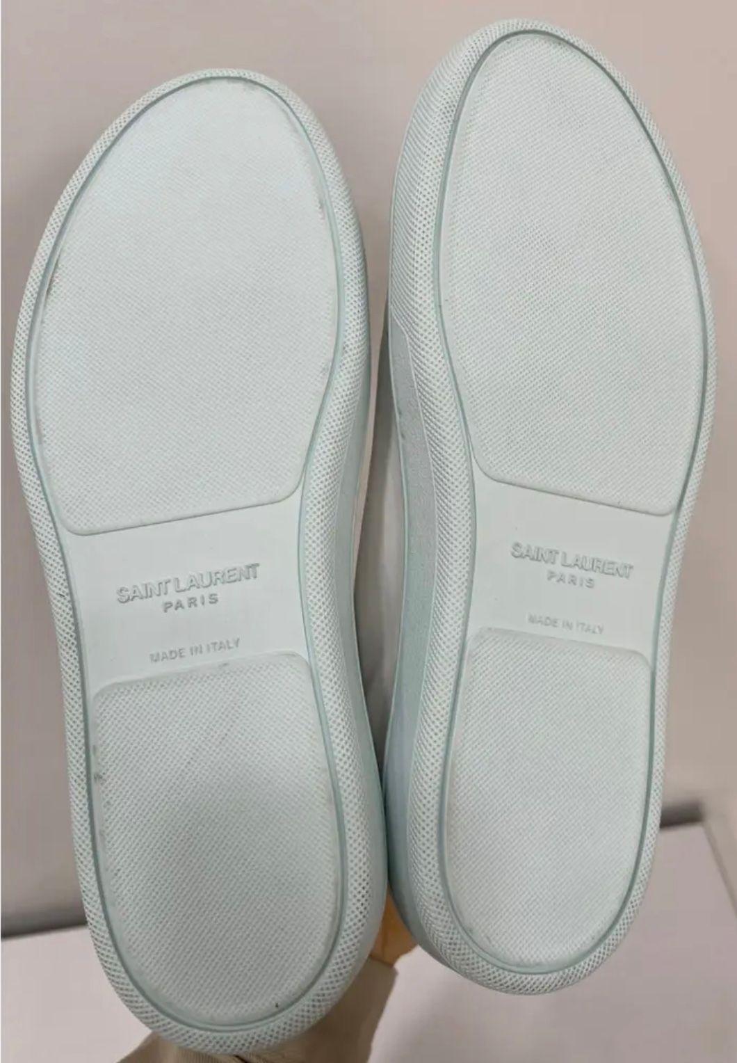 Saint Laurent White Donna High Top Sneakers