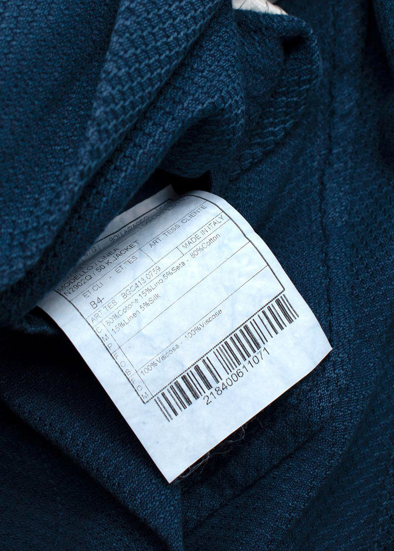 Boglioli Blue Textured Jacket / Blazer