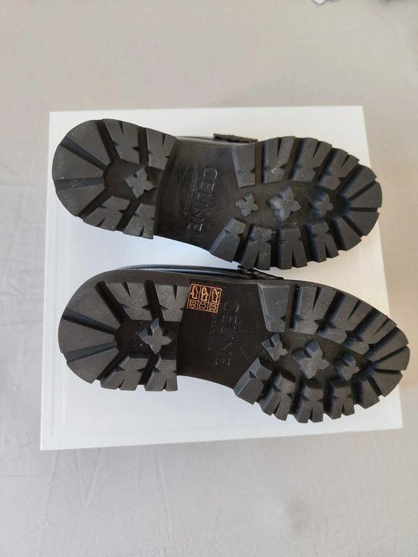 Black Leather Margaret Loafers
