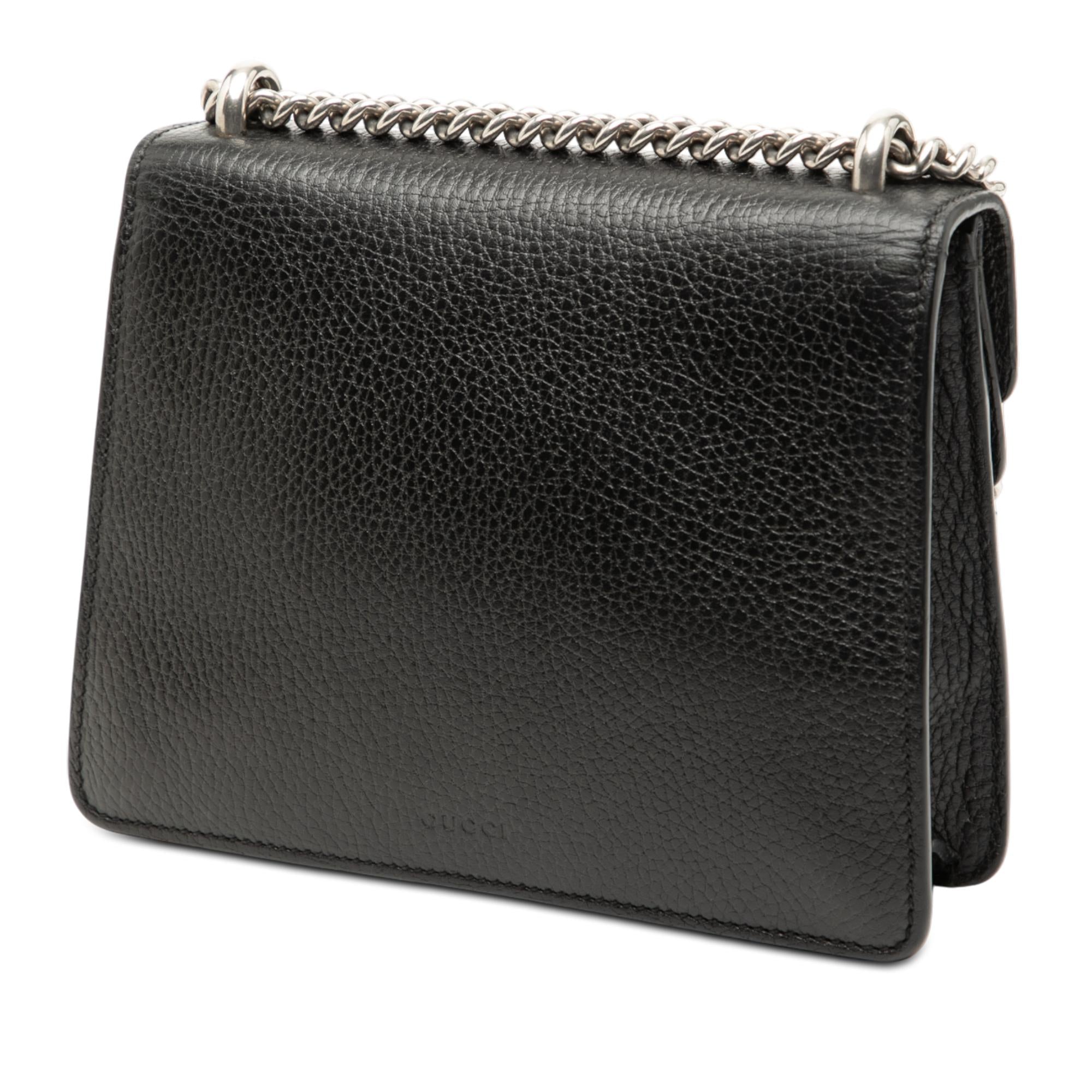 Gucci Black Small Leather Dionysus  Crossbody
