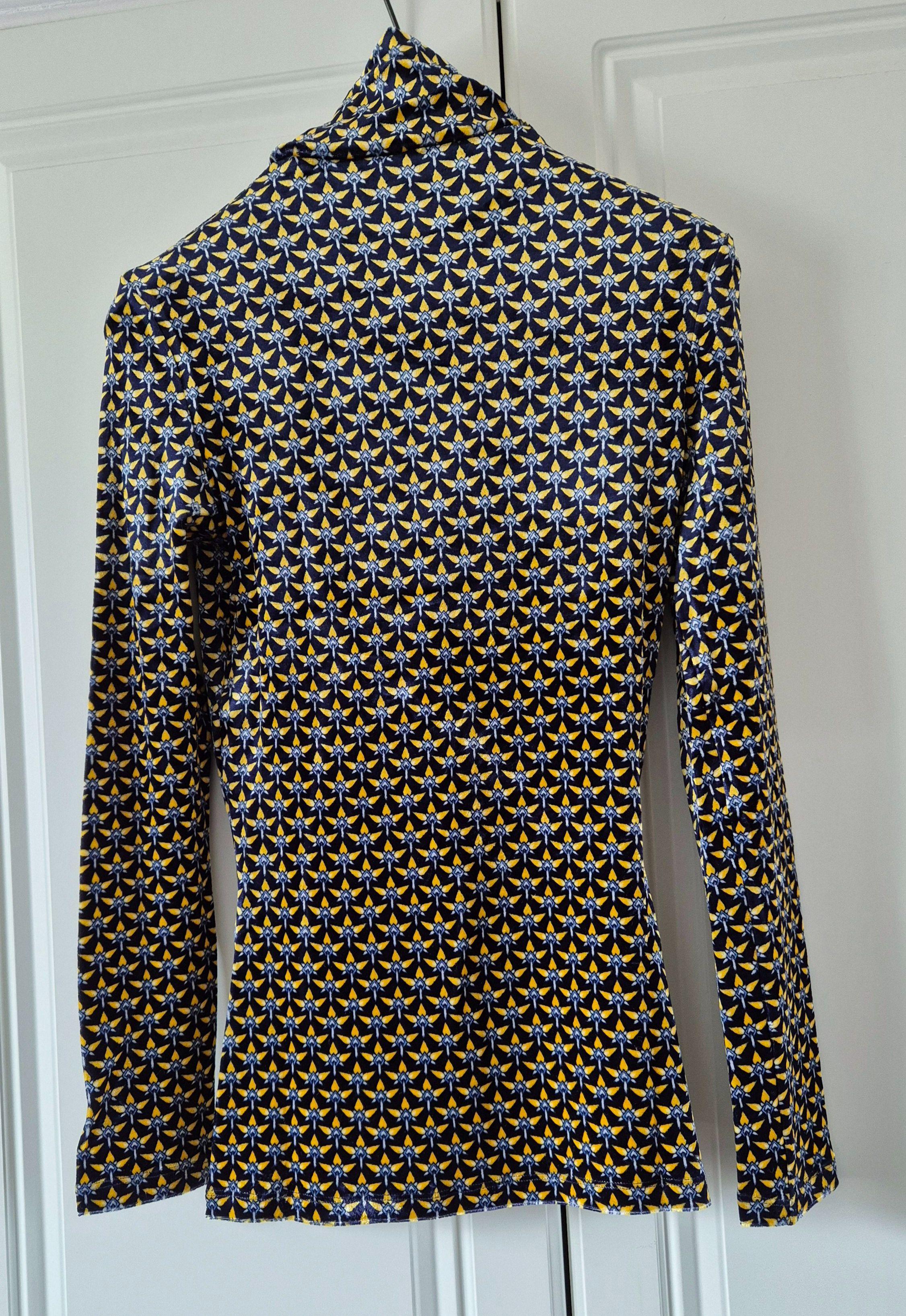 Paco Rabanne Printed Velvet Top