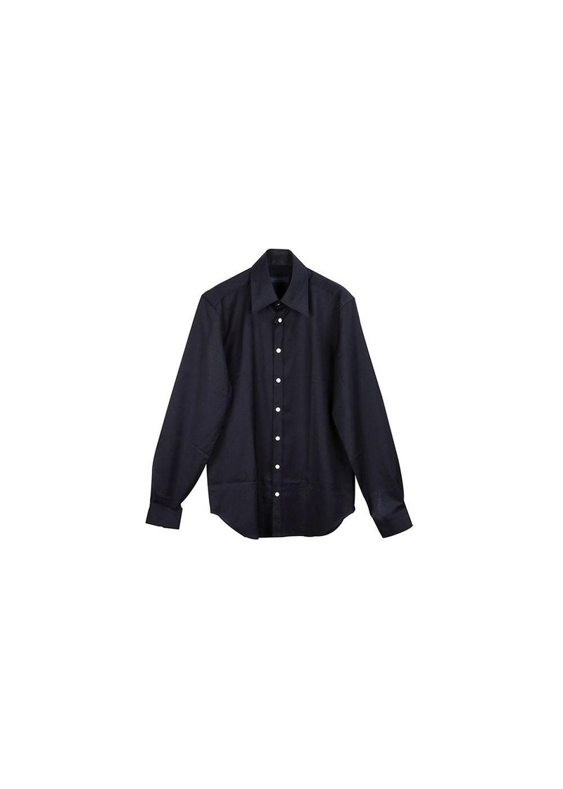 Black wool shirt