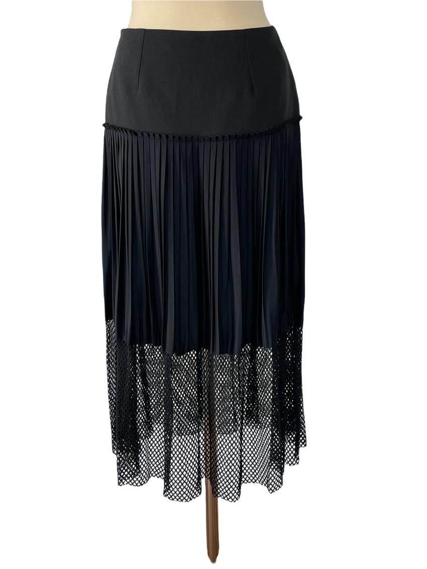 Stella McCartney Black Wool & Silk Skirt