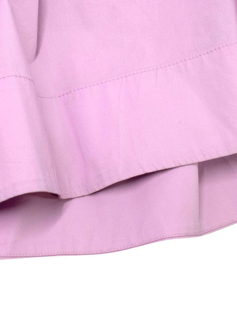 Staud Lavender  Gloria Stretch-Cotton Poplin Maxi Dress