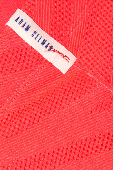 Adam Selman Sport Neon Stretch Mesh Leggings